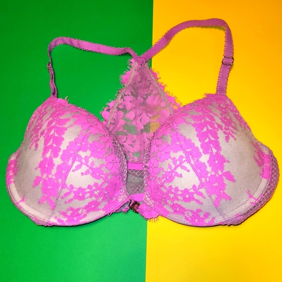 Victoria's Secret Pink Lace Bra 34D